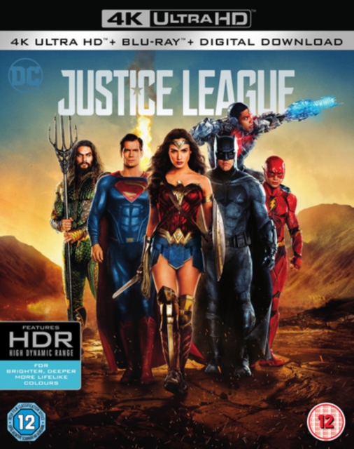 Justice League 2017 Blu-ray / 4K Ultra HD + Blu-ray + Digital Download - Volume.ro