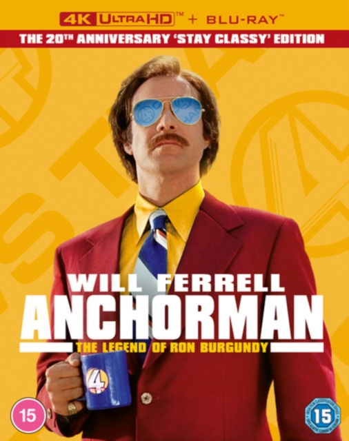 Anchorman - The Legend of Ron Burgundy 2004 Blu-ray / 4K Ultra HD + Blu-ray (20th Anniversary Collector's Edition) - Volume.ro